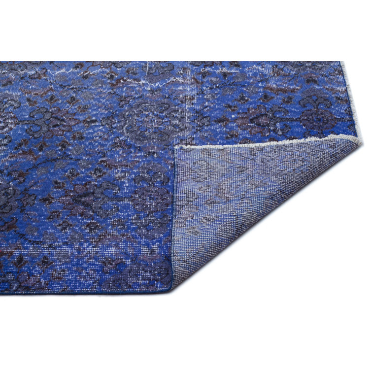 Blue Elephant Hand Knotted Blue Rug Wayfair.co.uk